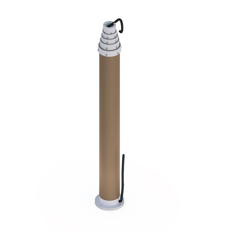 Mât pneumatique non verrouillable